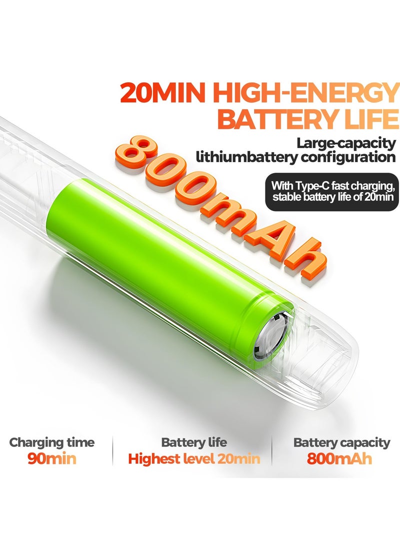 غنافوتو طقم مكواة لحام لاسلكي USB، مكواة لحام USB قابلة للشحن، مكواة لحام محمولة 800 مللي أمبير في الساعة، درجة حرارة قابلة للتعديل 300 - 450 درجة مئوية، قلم لحام كهربائي للإصلاح - Image 5
