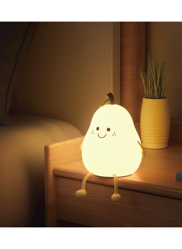 Pear Shaped Kids Night Light - Cute and Comfortable Design for Sleeping - Image 1