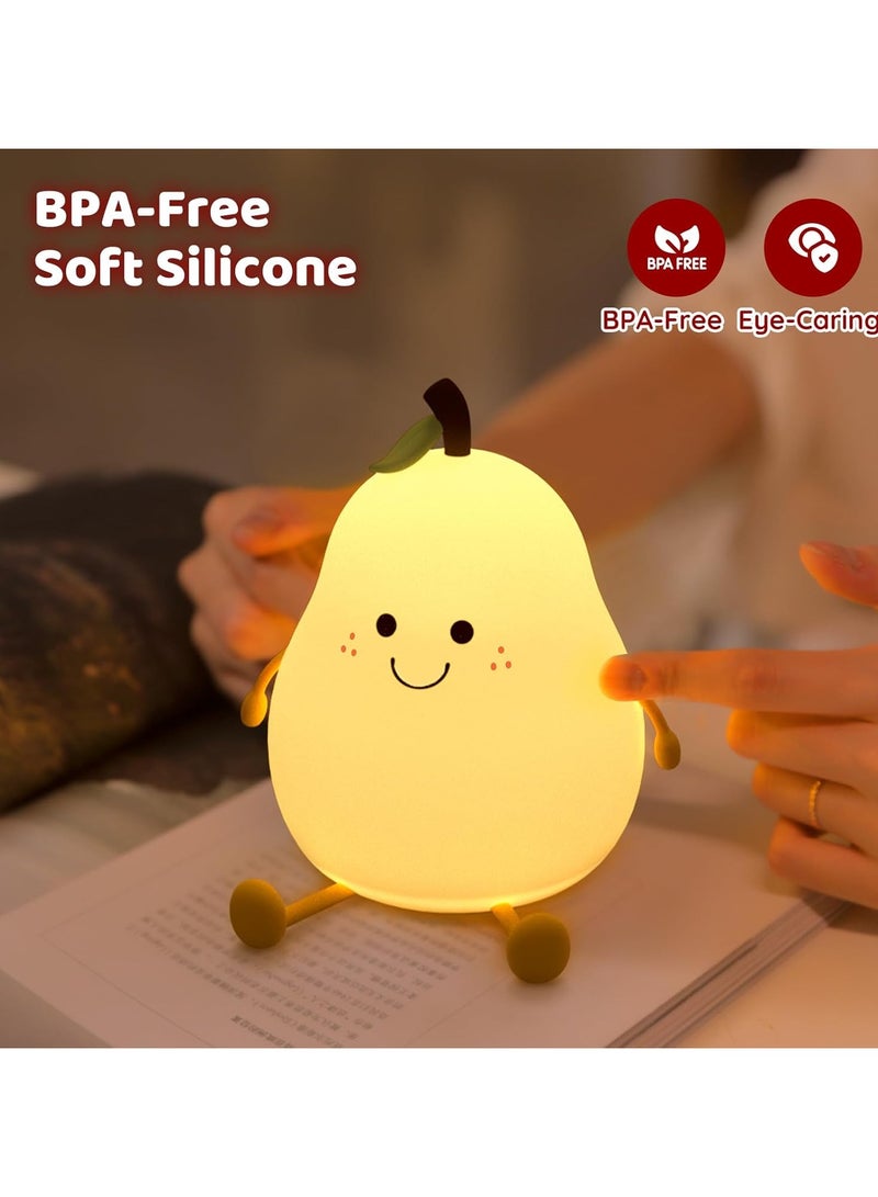 Pear Shaped Kids Night Light - Cute and Comfortable Design for Sleeping - Image 2
