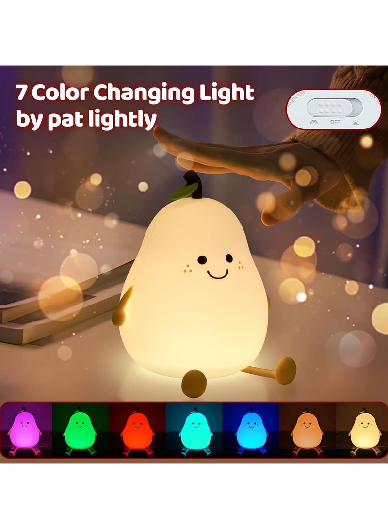 Pear Shaped Kids Night Light - Cute and Comfortable Design for Sleeping - Image 3