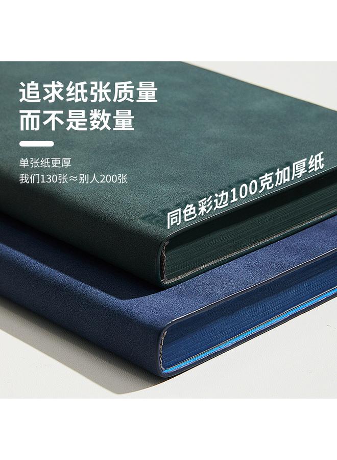 Bluejw Soft Leather Notebook A5 Retro Blank College Students Hand-painted Hand Account Thick Work Business Office Gift Box Suit - Image 5