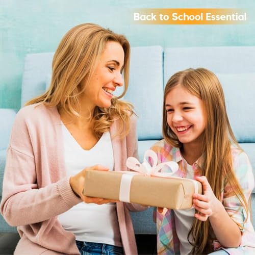 Corslet Expanding File Folder, Aesthetic Folders for School, Accordion File Organizer, Aesthetic Folder with Labels,5 Pockets Important Document Folders for School Office Home Marble Red - Image 4