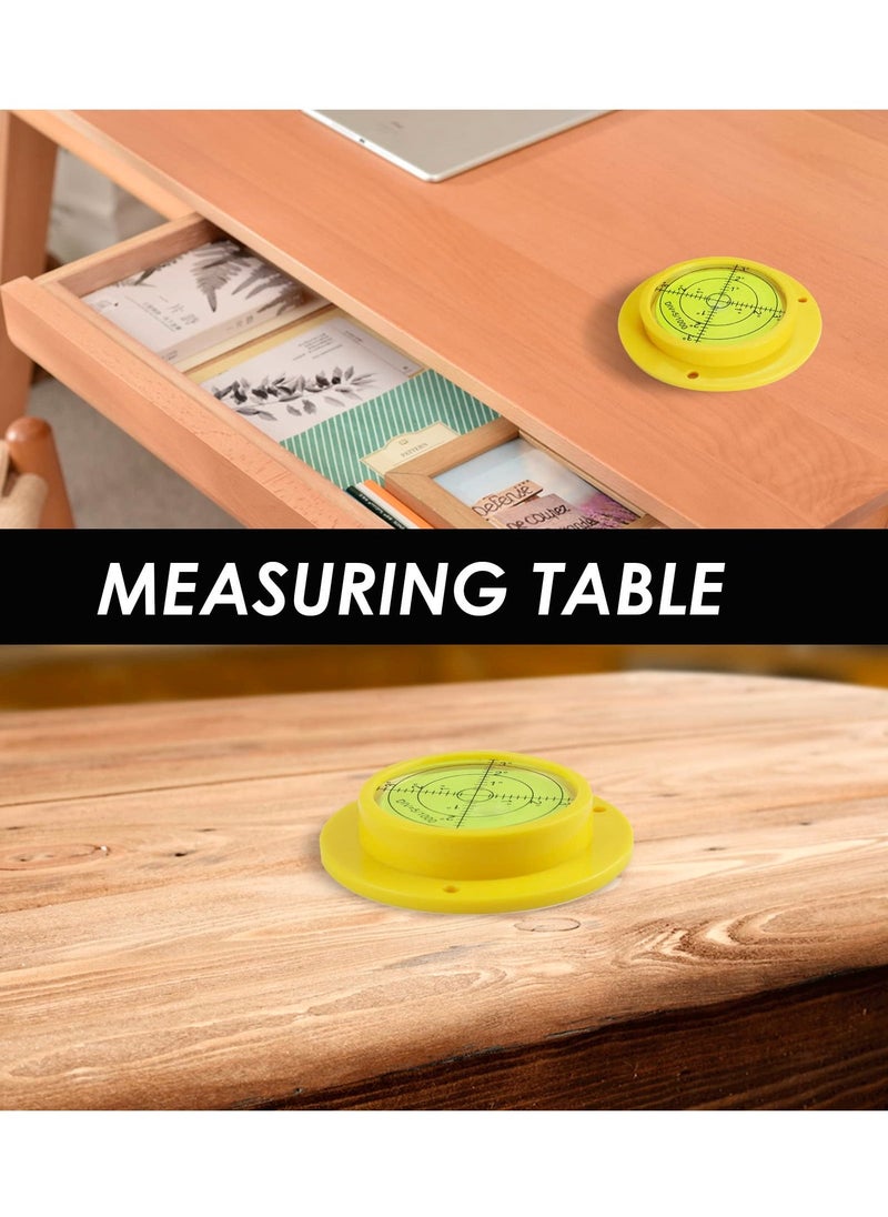 Generic - Circular Spirit Level with 3 Mounting Holes - Large 90x17mm High Precision Plastic Case Round Bubble Level for Measuring Instruments, RV, Home - Image 1