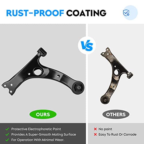 AEagle 8PCS for Toyota RAV4 GAS 2002-2005 Front Right & Left Lower Control Arm w/Ball Joint Stabilizer/Sway Bar End Link Outer Tie Rod Suspension Kit K640212 K640213 K80296 ES3654 ES3655 - Image 4