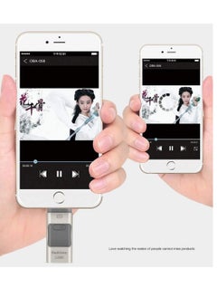 ماركة غير محددة محركات أقراص القلم 3 في 1 OTG USB 3.0 لأجهزة iPhone/iPad/Android/PC (فضي 256 جيجابايت)  - Image 5