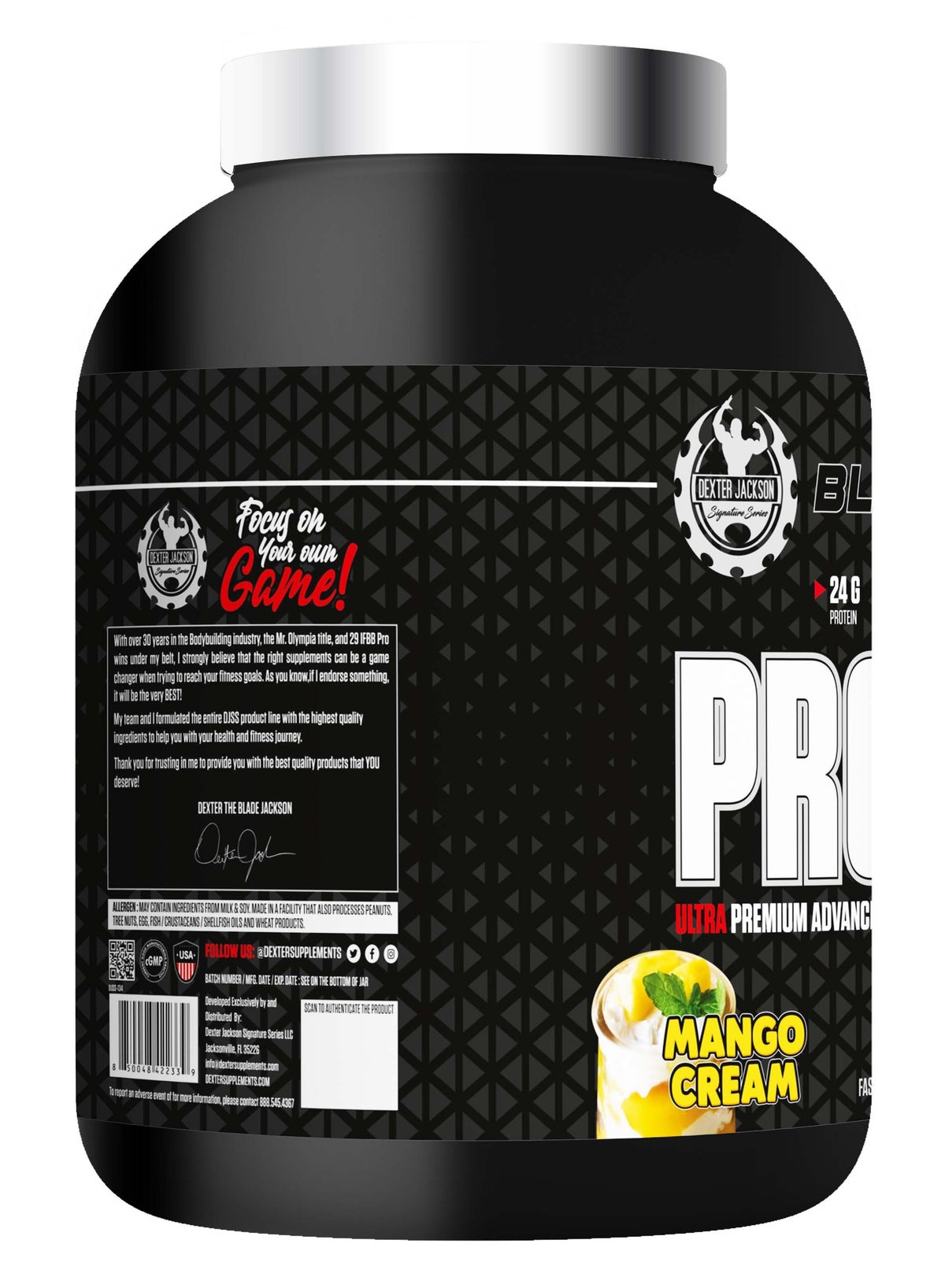 Black Series Protein Oats – Ultra Premium Advance Protein Powder -Mango Cream (50 Servings)