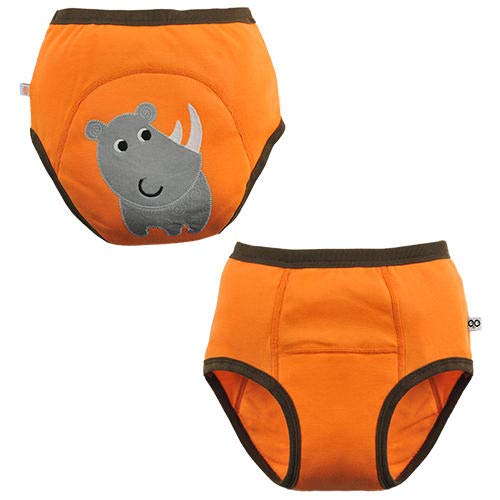 ZOOCCHINI Toddler 3-Pack Potty Training Pants - Soft Organic Cotton Underwear with Absorbent Padding and Fun Designs, Safari Friends 2T-3T - Image 5
