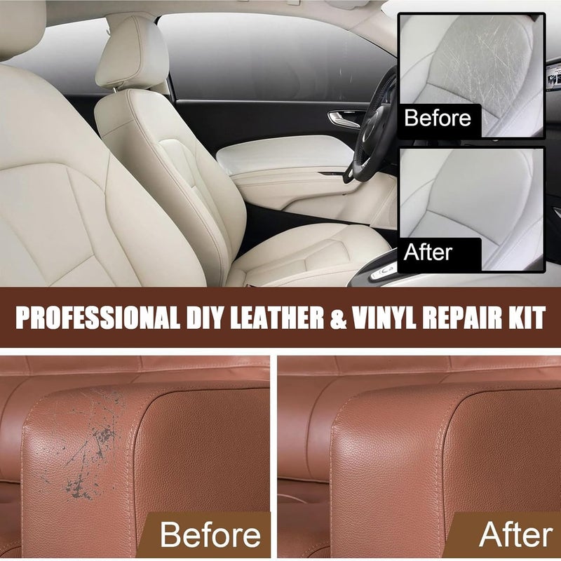 koahde Leather Repair Cream,Leather Recoloring Balm,Leather Color cream,Leather Restorer For Furniture, Couch, Car Seats,Shoes, Sofa, Leather Jacket, Refurbishing,Leather Restoration,Black 20ml 2pcs - Image 5