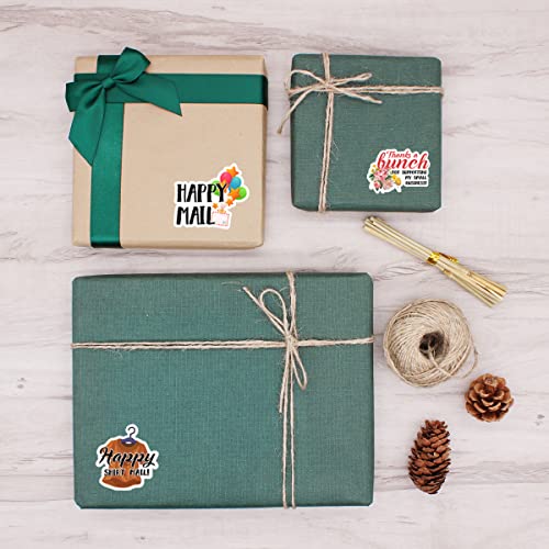 Kaecery Cute Happy Mail Stickers,Small Business Sticker for Mail Envelopes Shipping Package Packing 500 PCS - Image 5