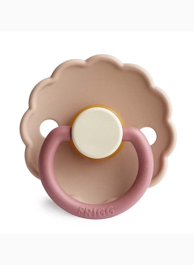 FRIGG Daisy Silicone Baby Pacifier 6-18M 1-Pack Peony - Size 2