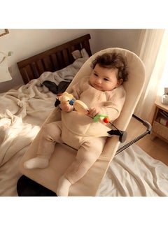 Qamar Care Portable Newborn Baby Balance Chair Baby Bouncer Bouncer Seat for Babies Portable Rocker with Mesh Fabric Babies Soothing Vibrations 0-6 Months  - Image 1