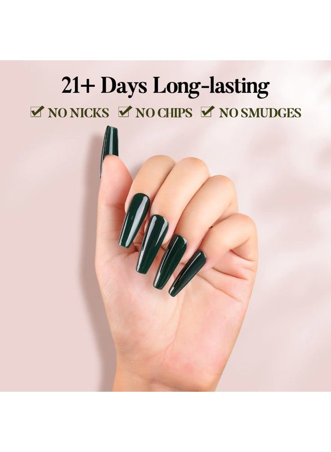 AIMEILI Fall Gel Nail Polish Red Glitter Emerald Green Black Golden Nail Polish Gel Gifts for Women, Set of 12pcs X 8ml - Kit Set 5 - Image 5