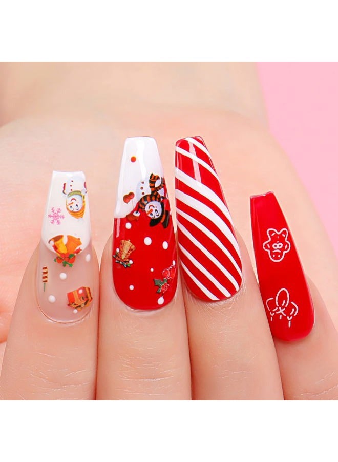 AIMEILI Fall Gel Nail Polish Red Glitter Emerald Green Black Golden Nail Polish Gel Gifts for Women, Set of 12pcs X 8ml - Kit Set 5 - Image 3