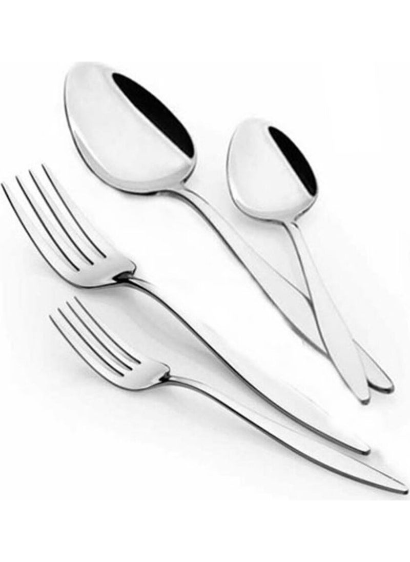 Nehir Sahra Plain 6 Person 30 Piece Cutlery Set  - Image 2