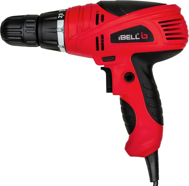 آي بيل مثقاب ومفك كهربائي SD12-75 بقوة 280 واط، سرعة 0-750 دورة في الدقيقة، ظرف 10 مم، سرعة متغيرة، أداة للثقب والربط للخشب والبلاستيك والمعادن الخفيفة، مثقاب يدوي مريح - Image 1
