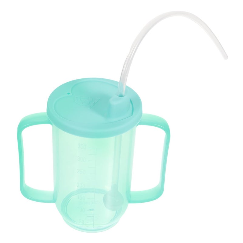 Unbreakable Drinking Cup For Elderly Care With Straw Spill Resistant Design Blue Hydration Aid For Disabled Patients Bedridden Use - Image 2