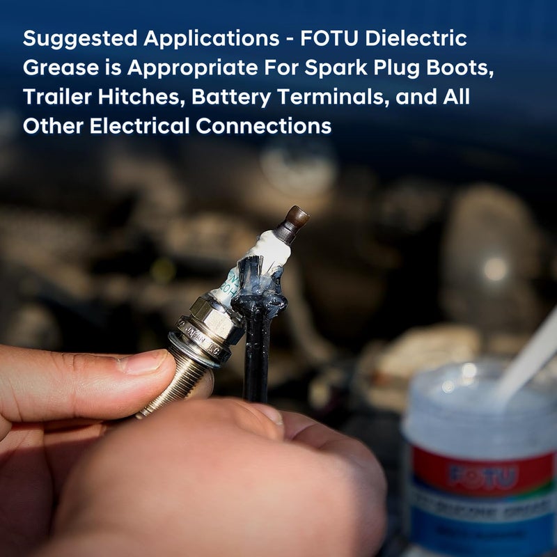 FOTU 707 Dielectric Grease: Electrical, Battery & Spark Plug Sealant | Waterproof O-Ring Grease | Automotive Grade (4 Oz, 2-Pack) Gulf standard sizing alternatives - Image 4