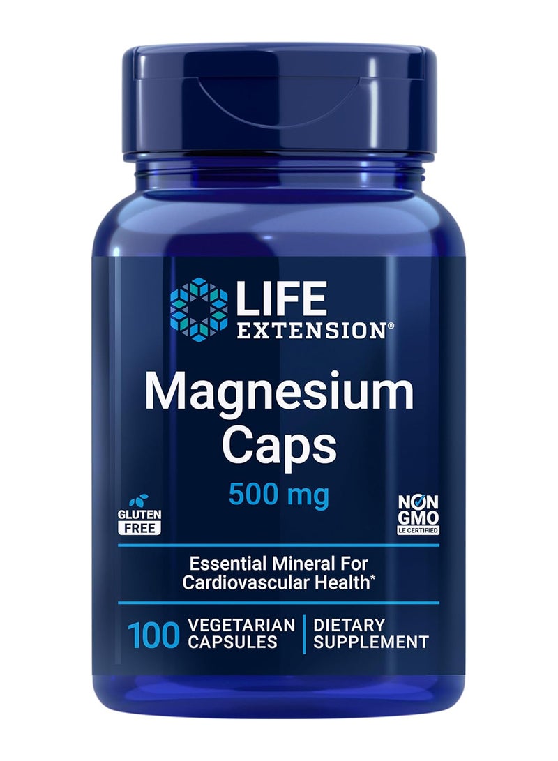 Life Extension كبسولات المغنيسيوم، 500 ملغ، 100 كبسولة نباتية - Image 1