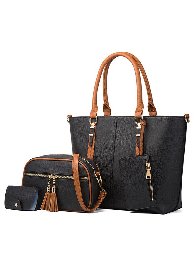 general New Fashionable Large Capacity Detachable Inner Bags Single Shoulder Tote Bag (4-Piece Set)