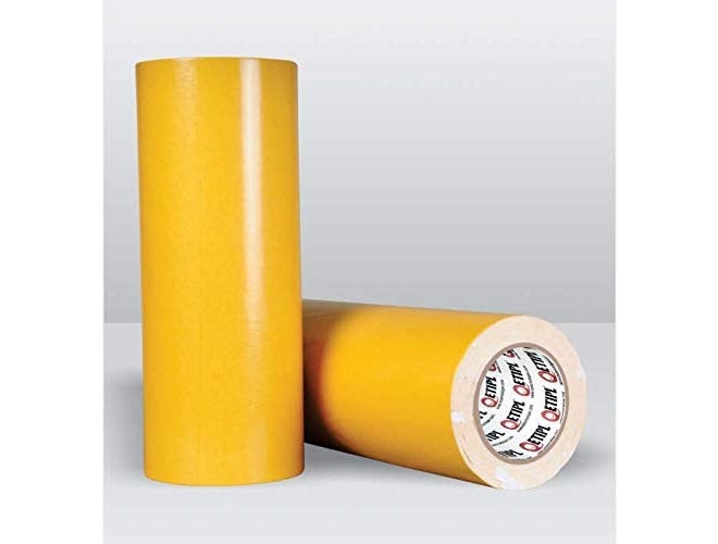 ETI Cloth Tape Double Sided Adhesive 12 Inch (300mm) X 20Meter, Yellow - Image 1