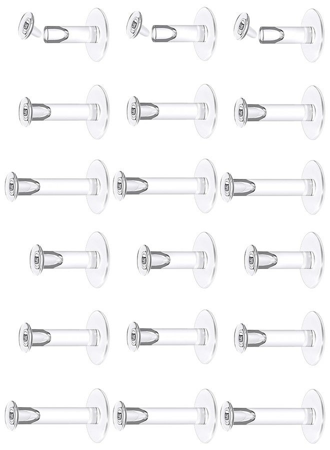 Cisyozi 18G Clear Plastic Nose Nostril Ring Stud Piercing Jewelry Retainer Surgery Work Sport Silicone Lip Labret Medusa Monroe Cartilage Tragus Helix Conch Earring Stud Piercing Jewelry Women Men - Image 1