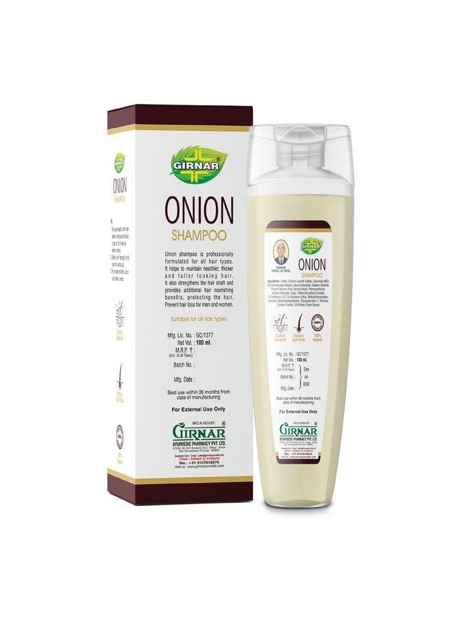 Girnar Onion Shampoo | Hair Growth & Hair Fall Control Shampoo | Enriched with Onion Oil & Vitamin E | 100ml - Image 3
