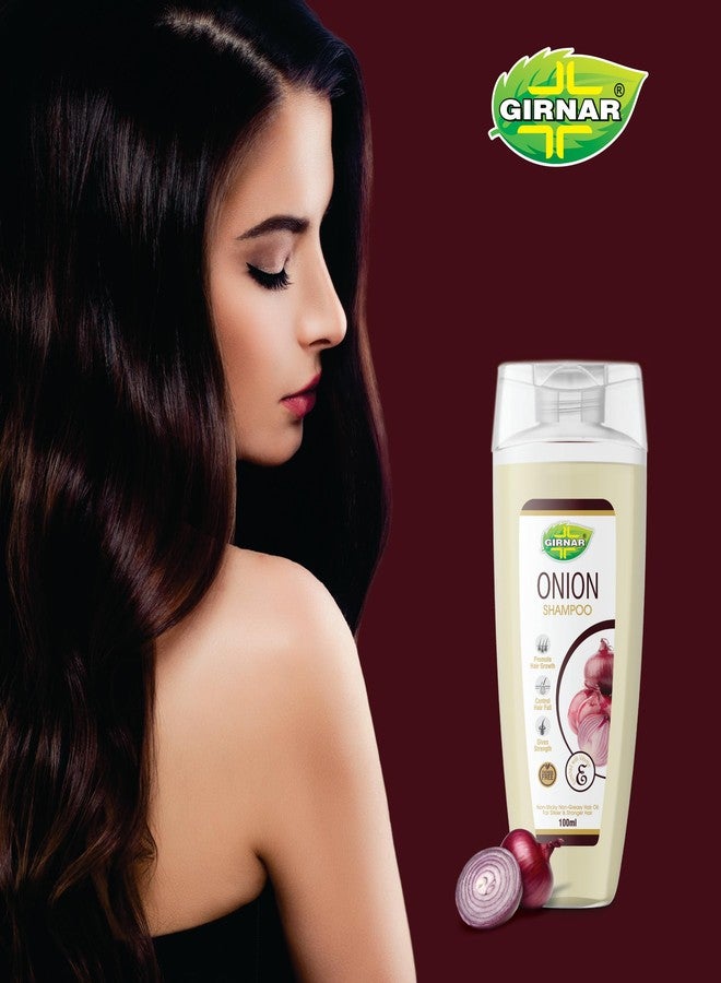 Girnar Onion Shampoo | Hair Growth & Hair Fall Control Shampoo | Enriched with Onion Oil & Vitamin E | 100ml - Image 5