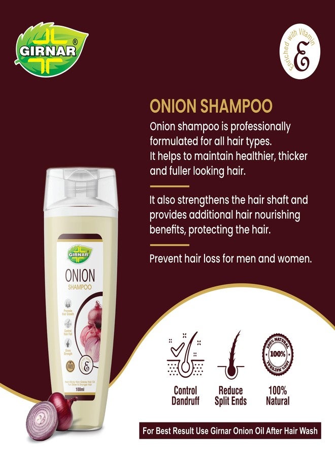 Girnar Onion Shampoo | Hair Growth & Hair Fall Control Shampoo | Enriched with Onion Oil & Vitamin E | 100ml - Image 4