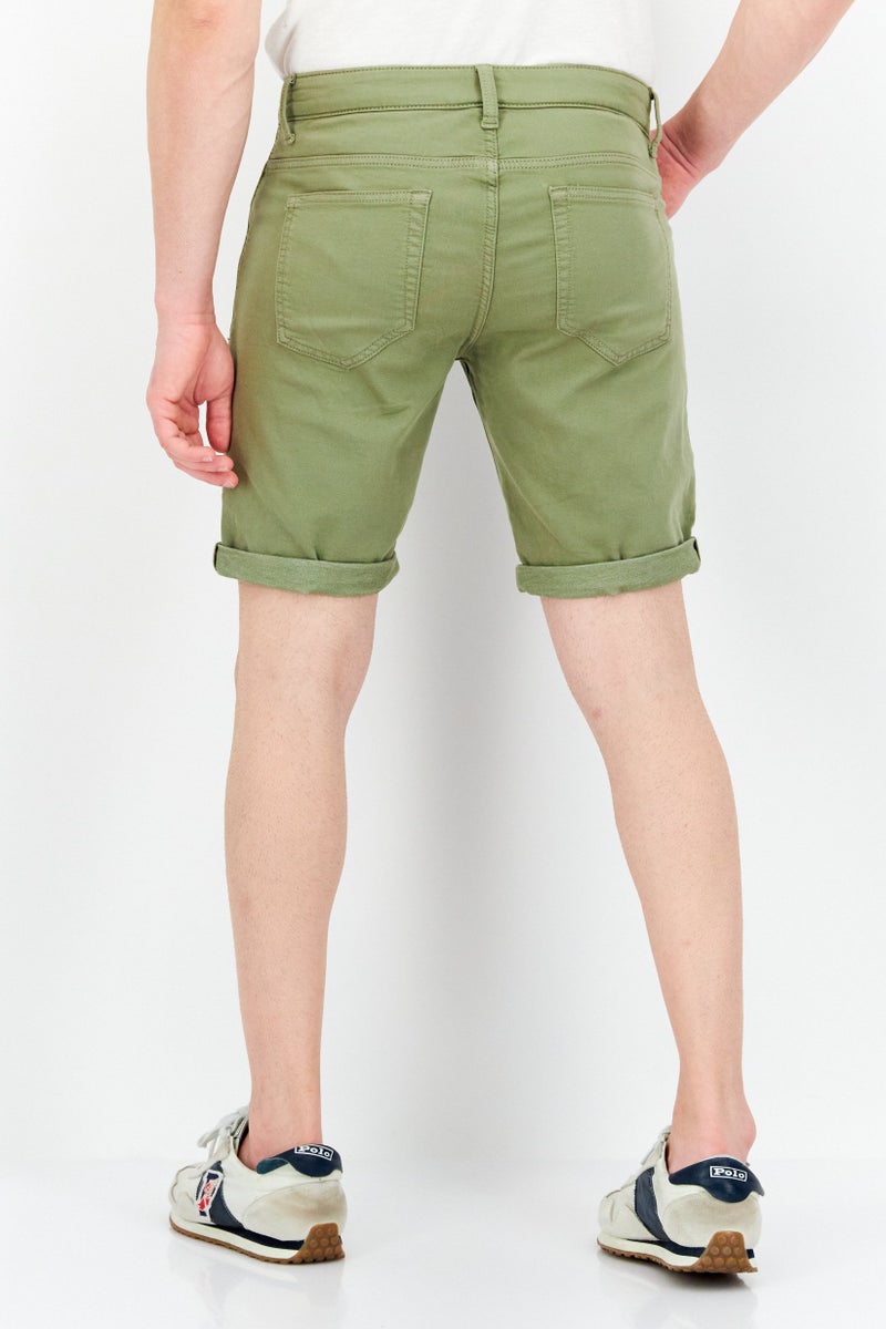 Celio شورتات جينز مريحة للرجال، زيتوني - Image 2