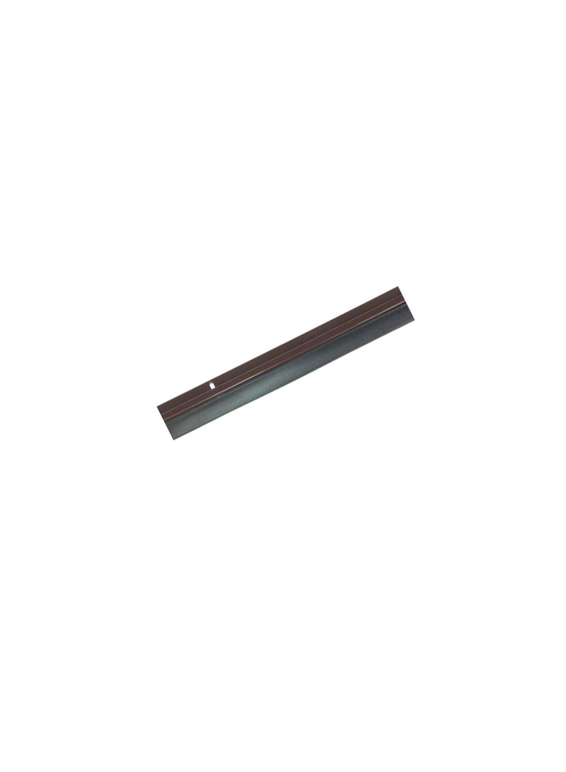 Door Bottom Brush & Rubber Seal with Screw for Exterior/Interior Doors, Insulation Door Seal Sound Proof Under Door Draft Blocker- Keeping Noise Repellent & Dust (90cm, Rubber Brown) - Image 1