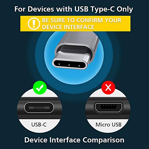 AGVEE 2 Pack 15ft USB-C Cable, Extra Long Braided Type-C Charging Cord Fast Android Phone Charger Wire, Seamless USBC End Tip for Samsung S10 S10e S9 S8 A10e, Note 9 8, LG Stylo 4 5, Dark Gray - Image 2