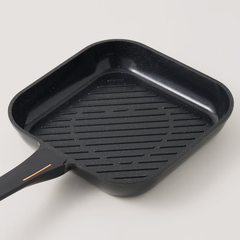 ألبرتو مقلاة شواء ألومنيوم 3 لتر، أسود - Image 2