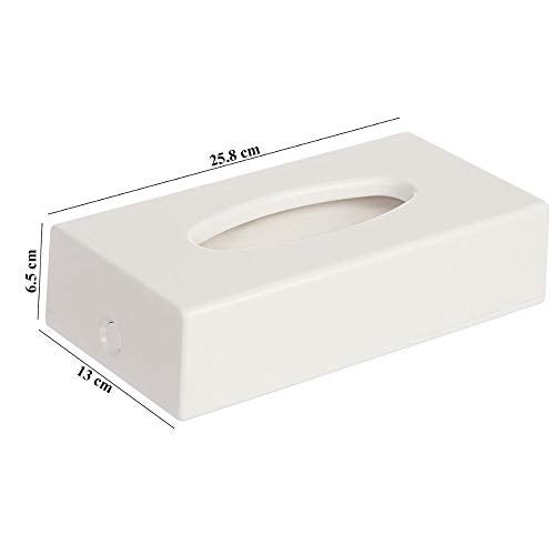 TARGET HYGIENE Facial Tissue Paper Holder | Table Top Facial Tissue Paper Holder Dispenser with Lock (Free Pack of 1 Tissue Packet) - Image 3