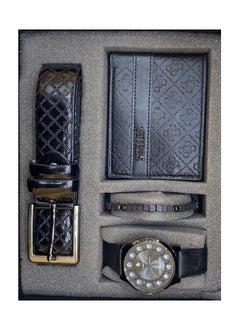 Men’s Luxury Gift Set - Watch, Wallet, Belt & Bracelet in Elegant Box - Perfect for Birthdays, Anniversaries, and Special Occasions
