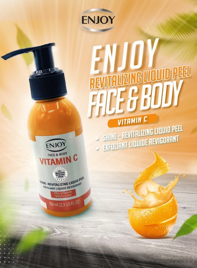 ENJOY Liquid Peeling with Vitamin C – Fast & Effective Exfoliation | Orange Extracts & Turkish Technology - Image 4