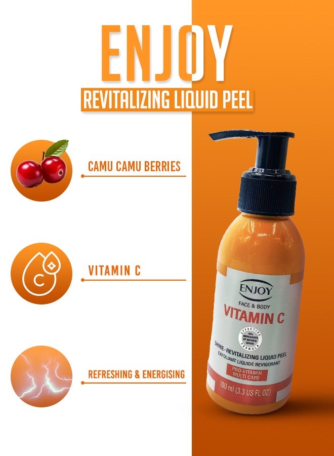 ENJOY Liquid Peeling with Vitamin C – Fast & Effective Exfoliation | Orange Extracts & Turkish Technology - Image 3