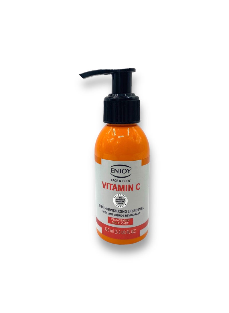 ENJOY Liquid Peeling with Vitamin C – Fast & Effective Exfoliation | Orange Extracts & Turkish Technology - Image 1