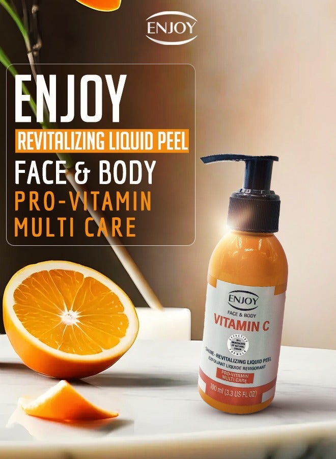 ENJOY Liquid Peeling with Vitamin C – Fast & Effective Exfoliation | Orange Extracts & Turkish Technology - Image 2