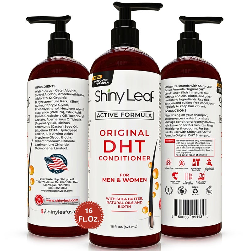 Shiny Leaf DHT Blocker Conditioner with Rosemary Leaf Oil for Hair Growth, Softer & Smoother Hair, Paraben & Sulfate Free, 16 oz - Image 5