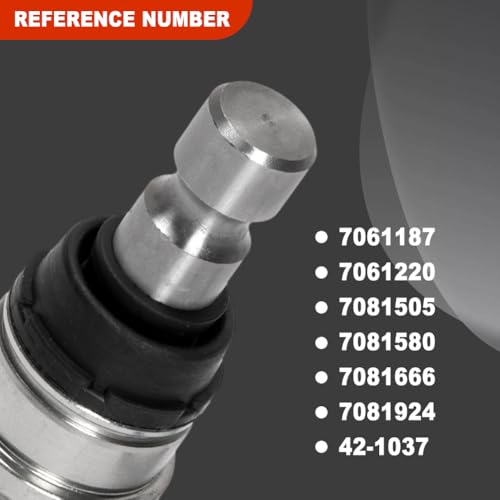 HY-SPEED Upper and Lower Front Ball Joint Compatible with 2008-2020 RZR 570 800 900 All Models Ranger Scrambler Sportsman Replace 7061220 7061187 7081924 7081505 7081580 7081666 4 Pcs - Image 3