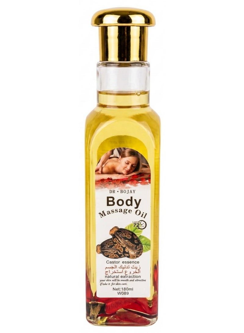 Body Massage Oil Castor Essence 180 ML - Image 1