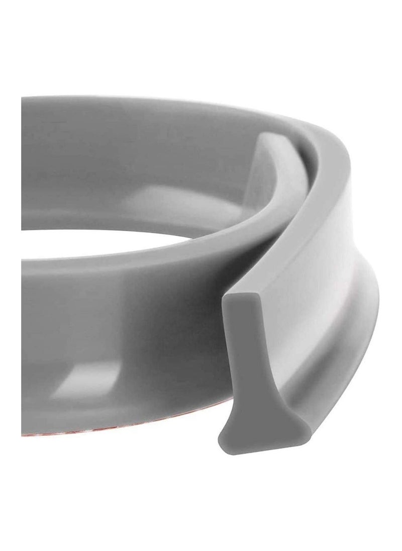 Generic Collapsible Threshold Water Dam Self Adhesive Shower Barrier Bathroom And Kitchen Stopper Home Retention System Waterproof Flow Block Seal Strip 1.5M  - Image 1