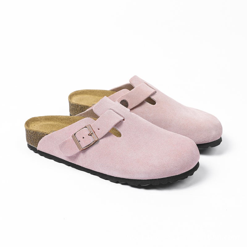 Birkenstock Sandals Spring/Summer New Arrival Unisex Outdoor Slippers Casual Closed-Toe Retro Half-Slippers