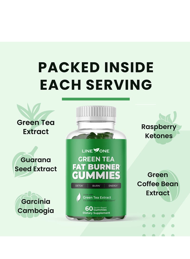 LINE ONE Green Tea Fat Burner Gummy to Burn Stubborn Belly Fat - Image 2