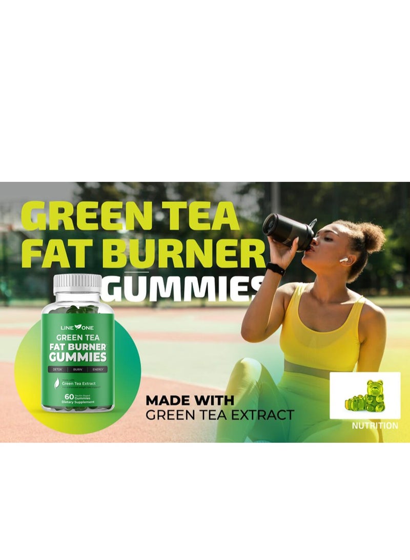 LINE ONE Green Tea Fat Burner Gummy to Burn Stubborn Belly Fat - Image 3