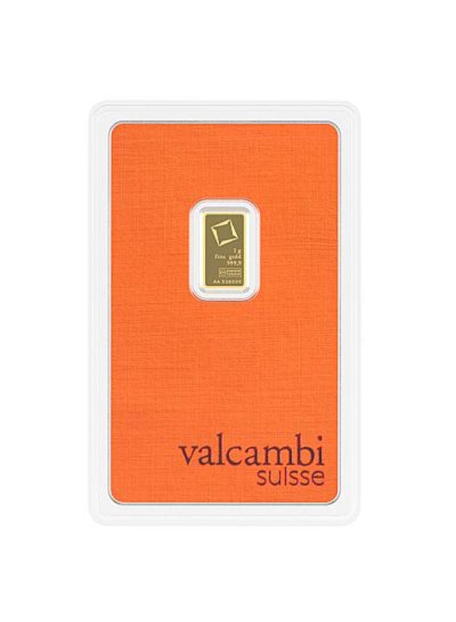 valcambi 1 Gram 999.9 pure gold bar valcambi - Image 1