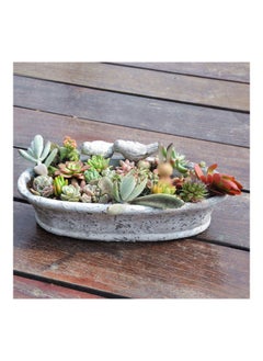 NIBEMINENT Flower Pot Bird Feeder Retro Statue Grey  - Image 5