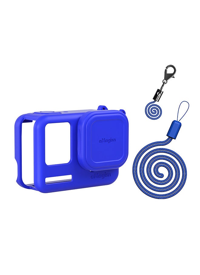 aMagisn AC19 Silicone Camera Protectiv Kit Camera Protector Case + Lense Cover + 2 Straps Compatible with Insta 360 Ace Pro Camera  - Image 1