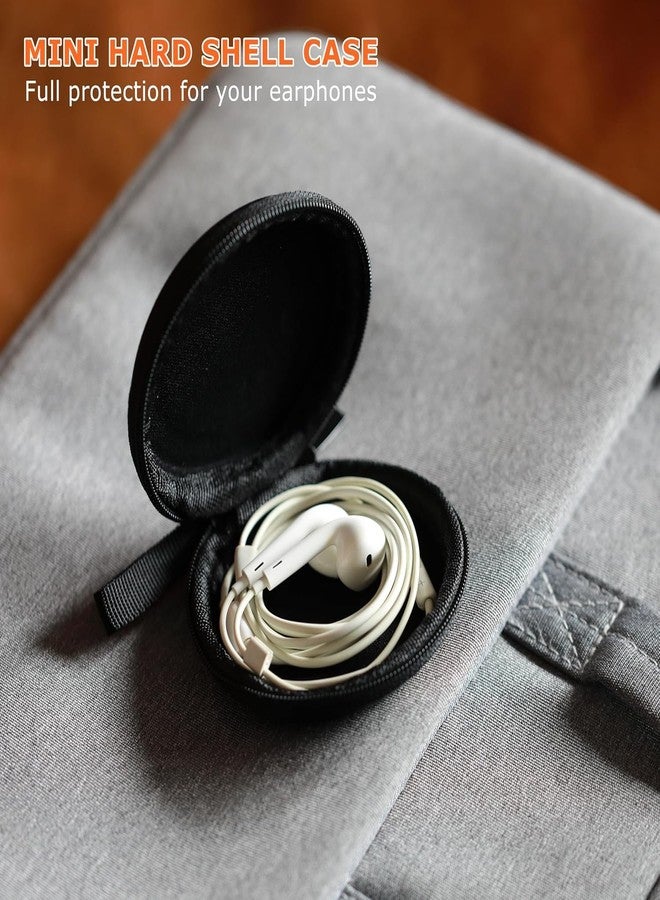 Ginsco 2 Pcs Mini-Portable Hard Shell Earbuds Case for Apple EarPods Headphones USB-C Wired Ear Buds, for Samsung Galaxy Wired Earbuds, for JBL Endurance Run 2, Travel Case for Earphones and Earplugs - Image 4