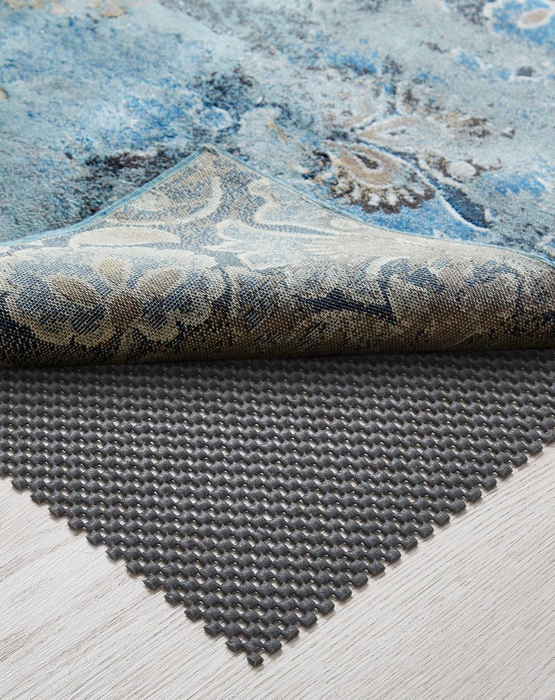 Veken 2x3 Ft Rug Pad Gripper for Hardwood Floors, Non Slip Dark Grey Rug Pads for Area Rugs, Thick Rug Grippers for Tile Floors, Under Carpet Anti Skid Mat, Keep Your Rugs Safe and in Place - Image 1